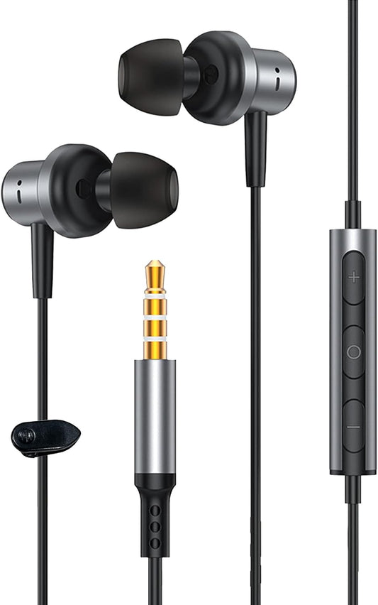 In-Ear-Kopfhörer, kabelgebundene Kopfhörer, halbe In-Ear-Kopfhörer 3,5mm Klinke für Laptops, iPad Schwarz-120